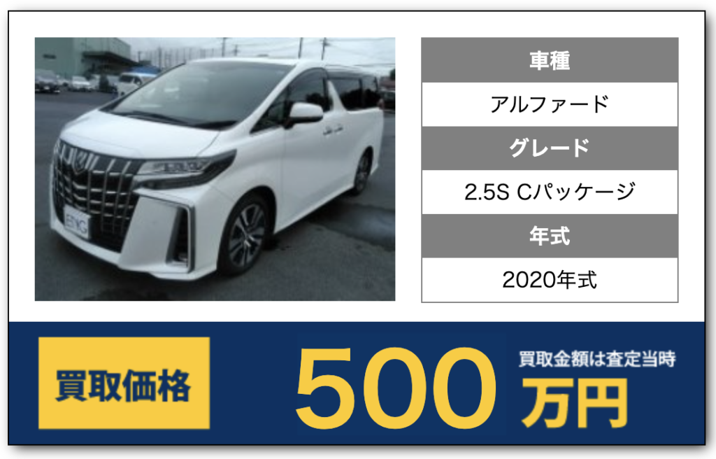 アルファード買取例