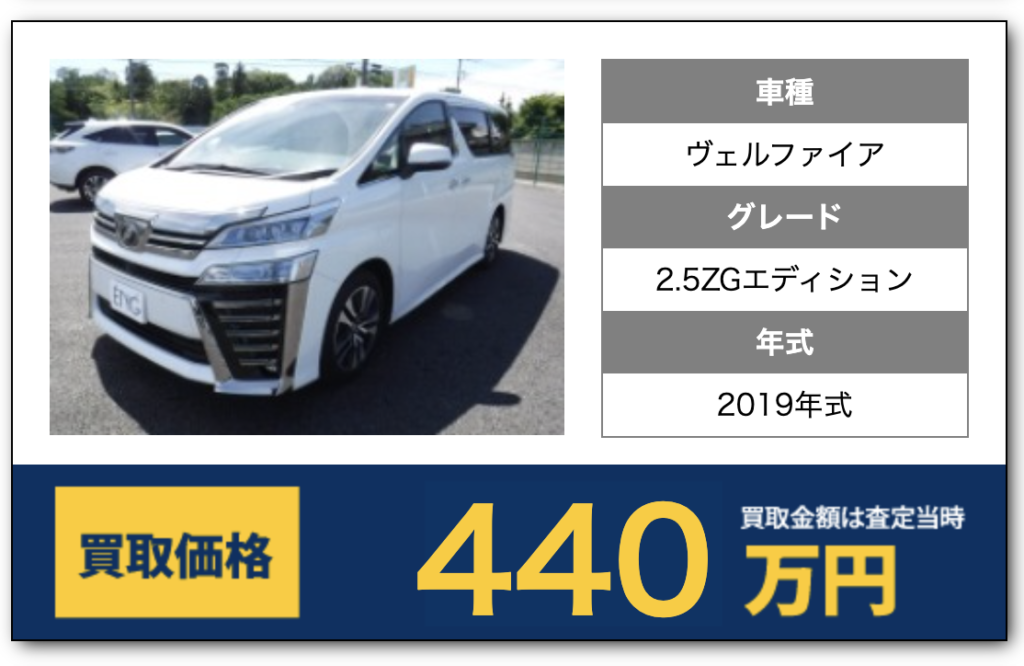 ヴェルファイア買取例