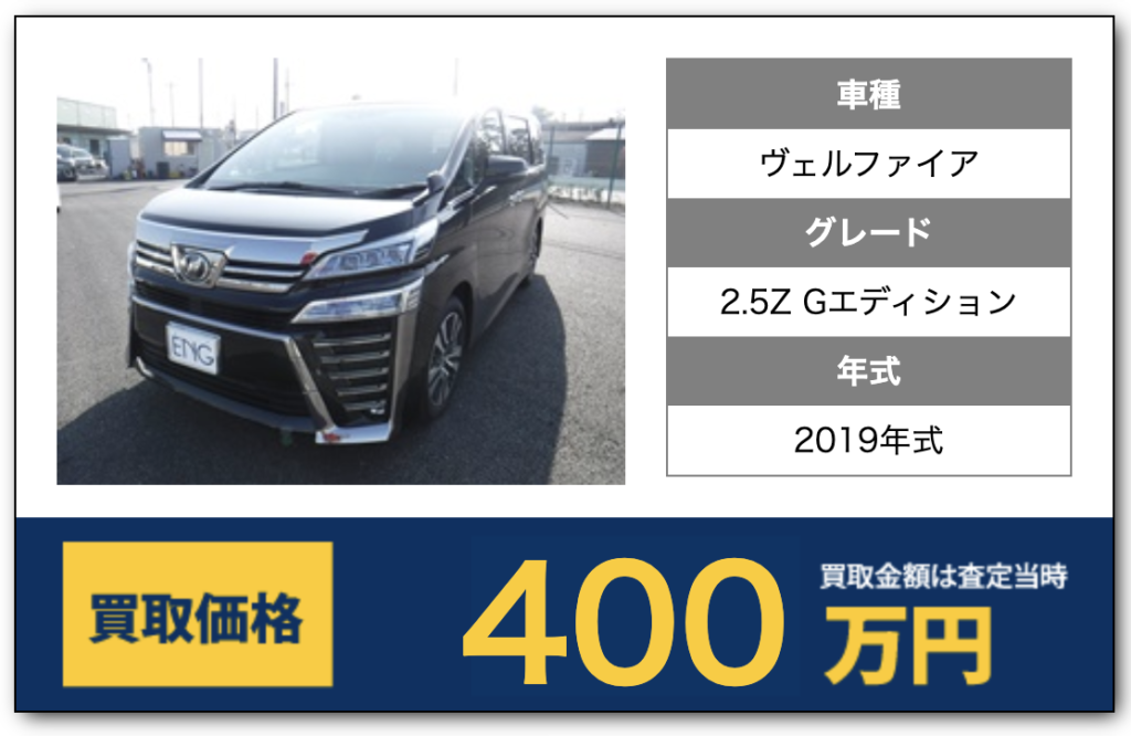 ヴェルファイア買取例